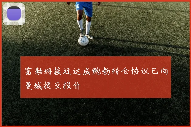富勒姆接近达成鲍勃转会协议已向曼城提交报价